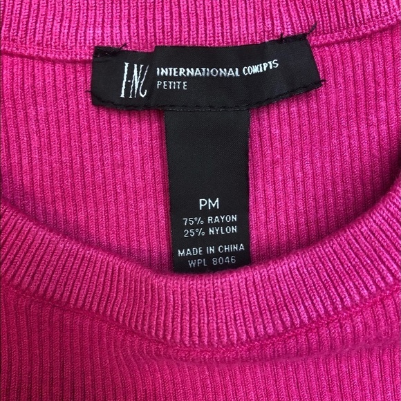 INC International Concepts Pink Sweater - Picture 2 of 9